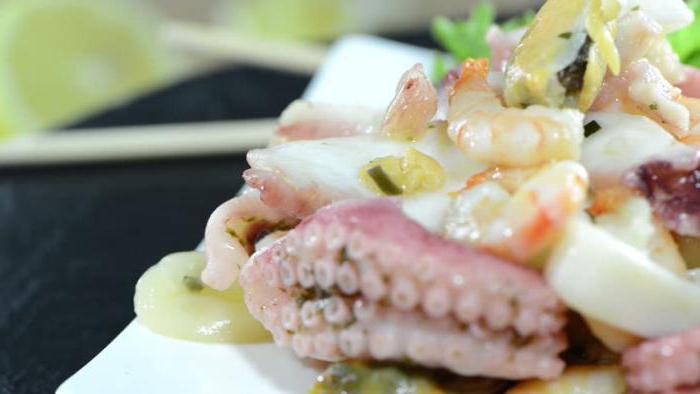 рецепта за салати с морски дарове