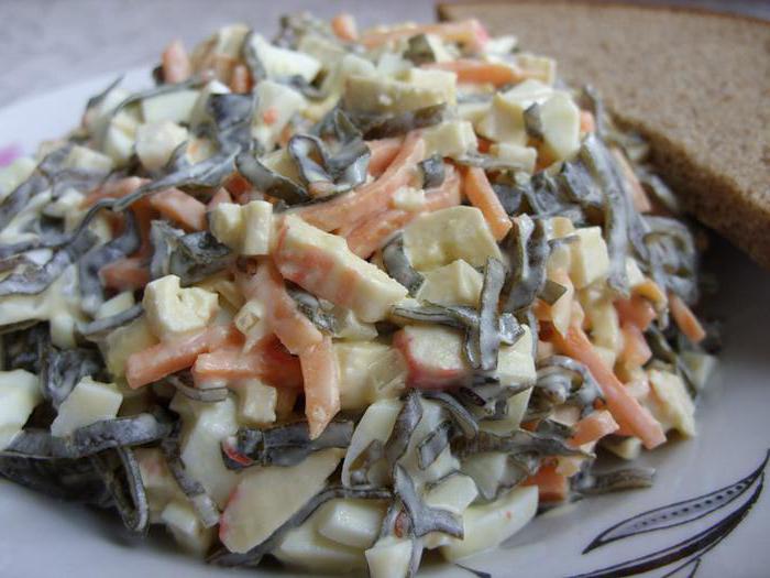 salata od morskog dna s morskim keljama