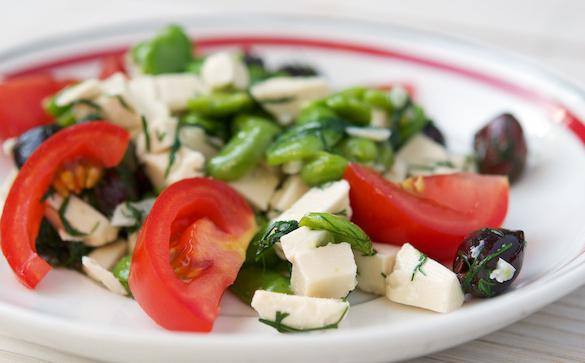 insalate con ricette di olive