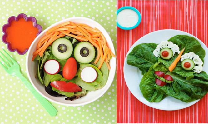 jednoduché saláty pro děti