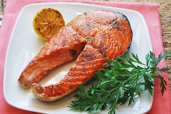 Bistecca di salmone al forno