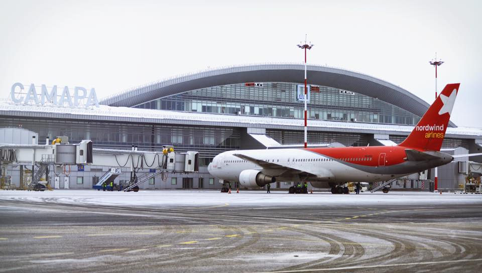Aeroporto di Samara in inverno