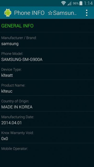 Země výrobce Samsung