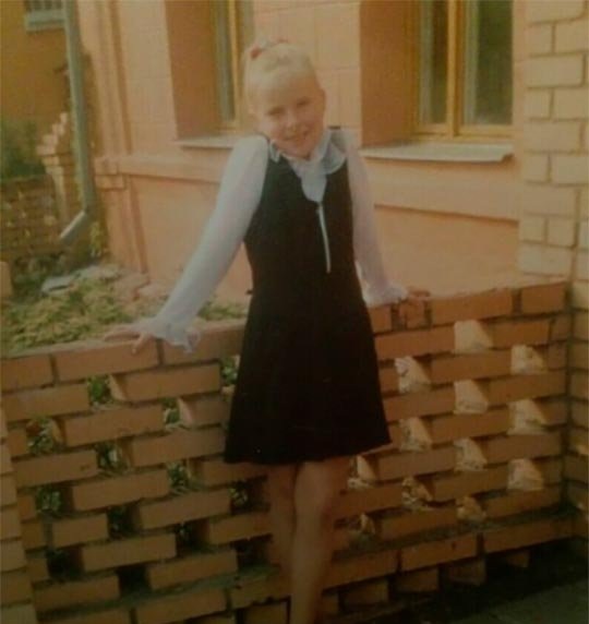 Sasha Cherno durante l'infanzia