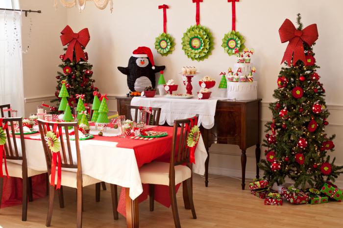 Božična zabava v vrtcu in sladka miza