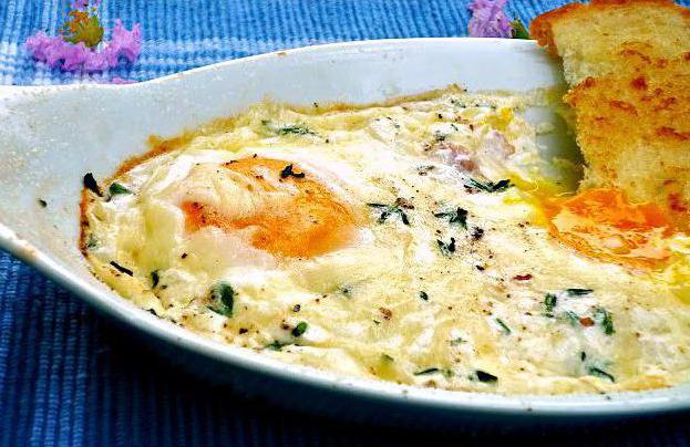 пържени яйца на френски език
