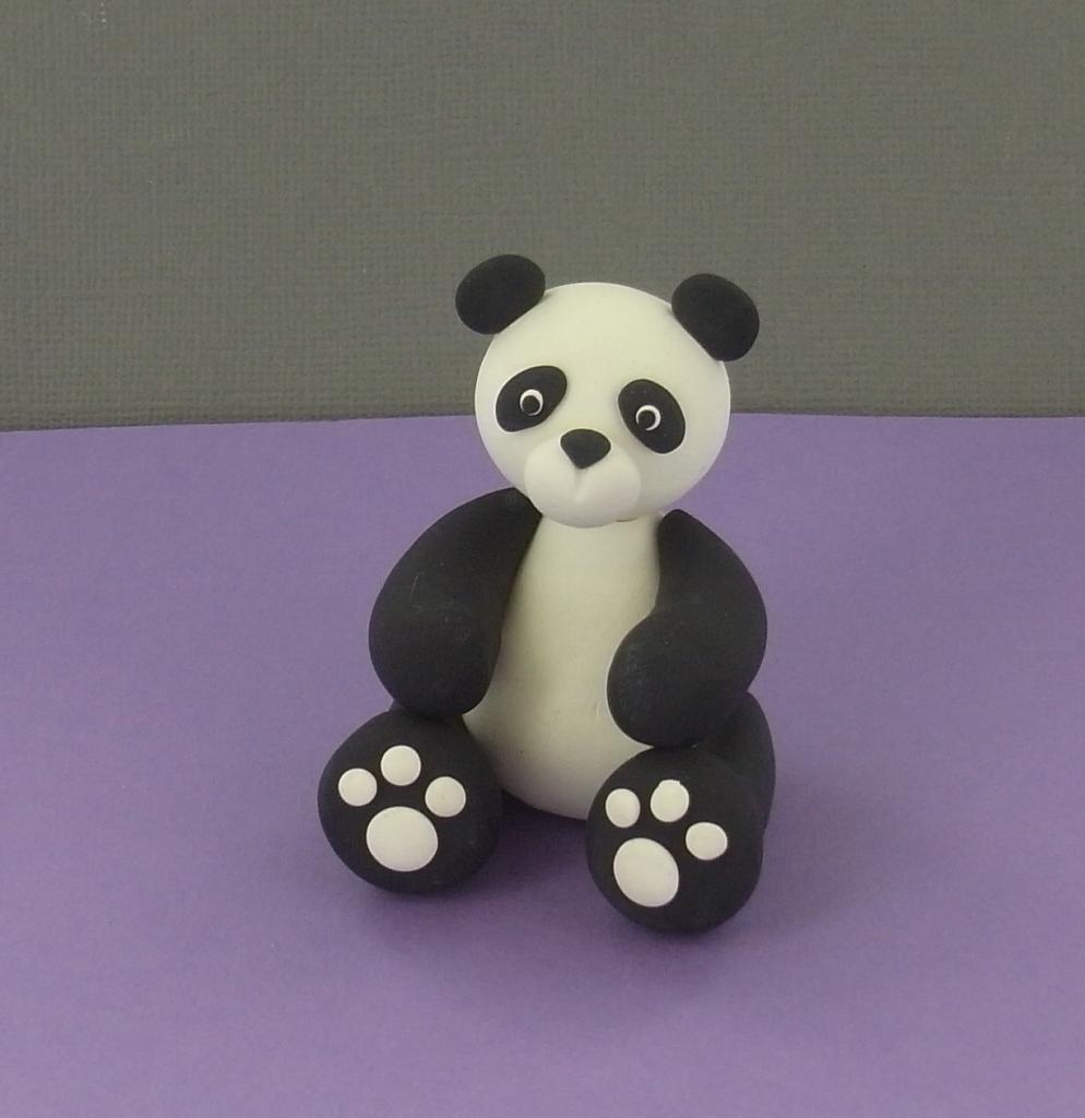пластилин панда
