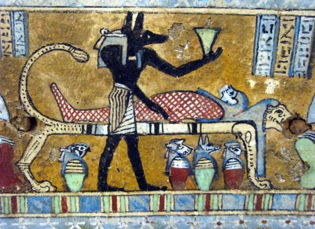 Anubis, zasedena mumifikacija