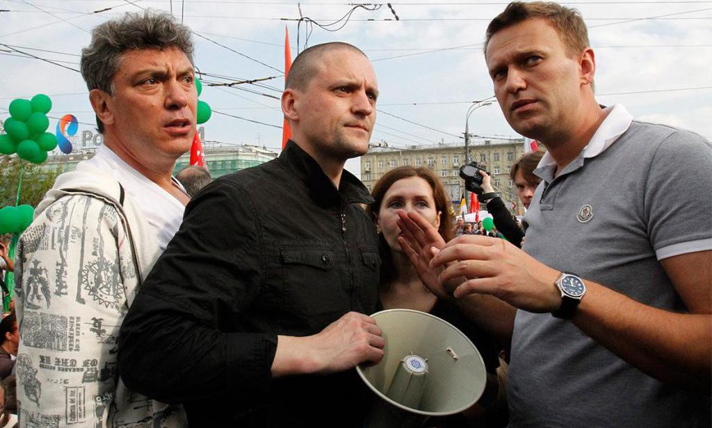 Немцов, Удалцов и Навални