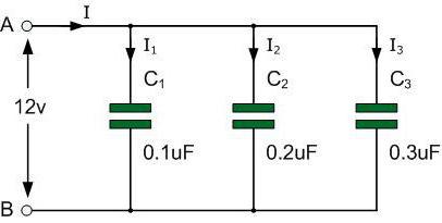 кондензатор серия формула