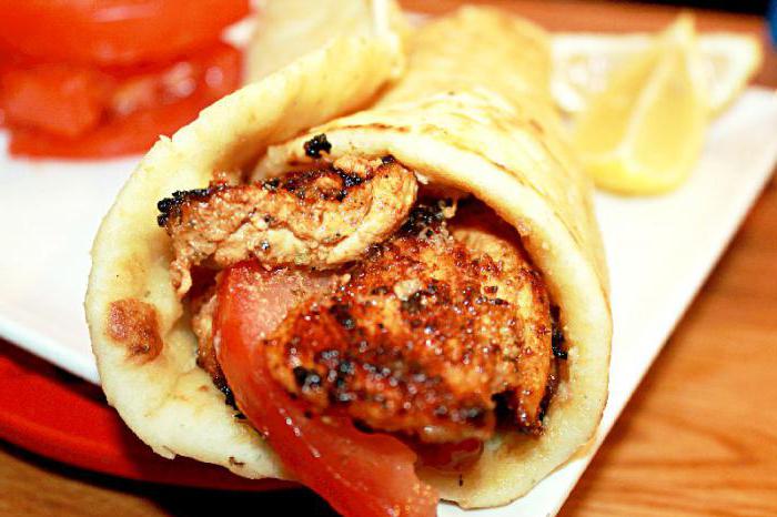 Shawarma s piščancem - korak za korakom