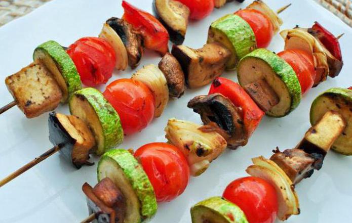 kebab fatto con ricette di verdure