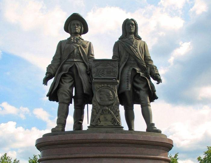 monumento ai fondatori di Ekaterinburg