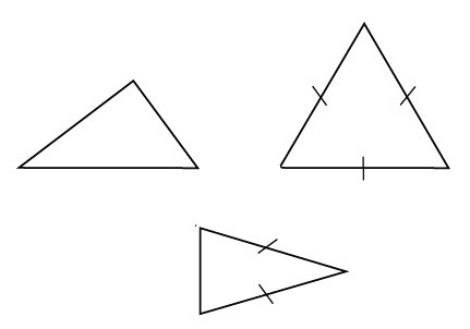 značky podobnosti pro pravé trojúhelníky