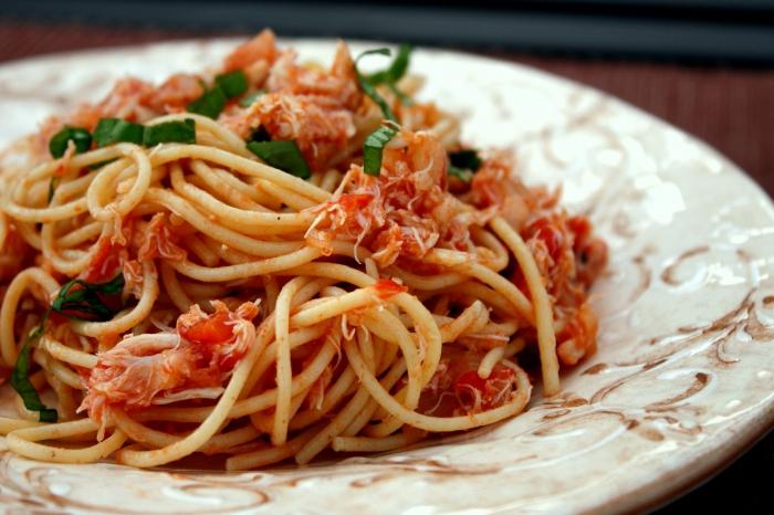 spaghetti těstoviny recept