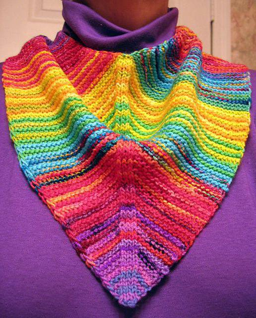 Pletenje šalov z vzorci in opisi pletenja