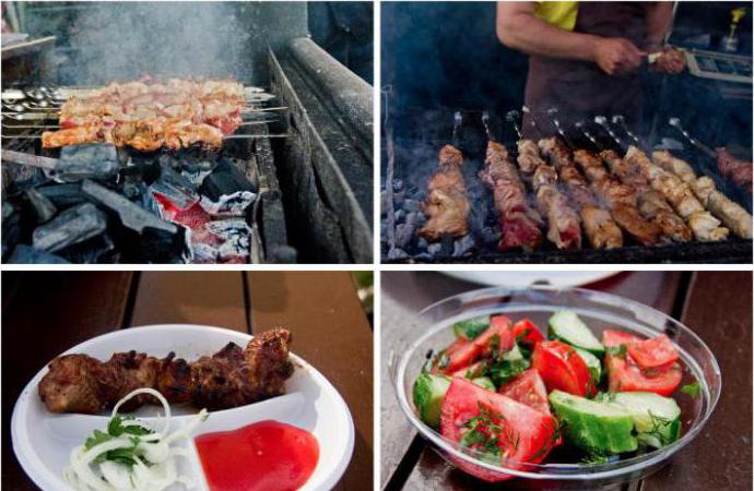 preproste in solate na naravi za rojstni dan kebab