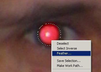 odstraňování červených očí ve Photoshopu