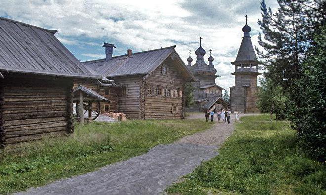 Piccolo museo Korela Arkhangelsk di architettura in legno