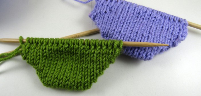 Knitting 2 igły