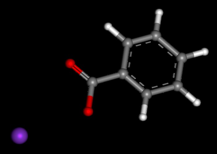 Benzoát sodný (molekula)