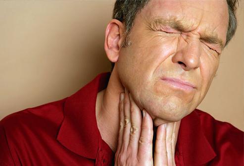 болки в гърлото, причиняващи кашлица