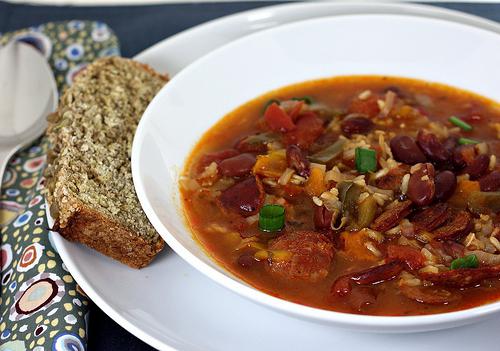 Zuppa con riso e patate