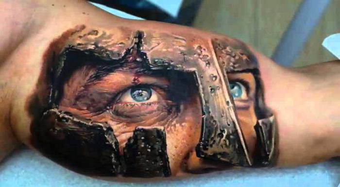 спартанска тетоважа на подлактици