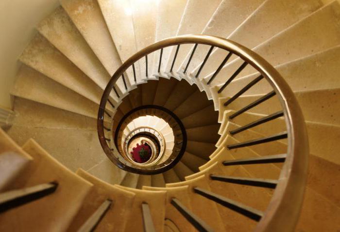leseno spiralno stopnišče