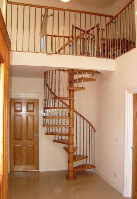 kovinsko spiralno stopnišče