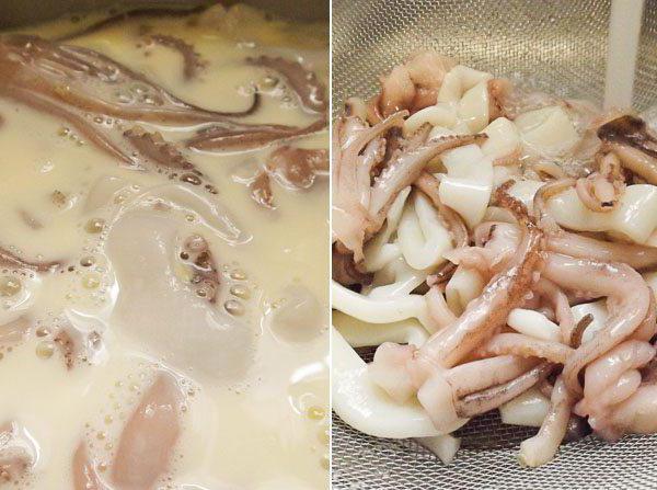 chobotnice krémová omáčka recept