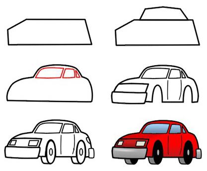 как да нарисувате коли
