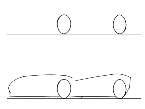 jak narysować samochody za pomocą ołówka