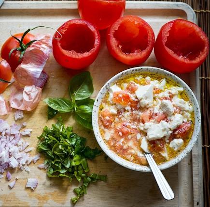recept na těstoviny s rajčaty