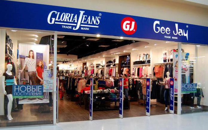 verige trgovin Gloria Jeans v Moskvi naslovi