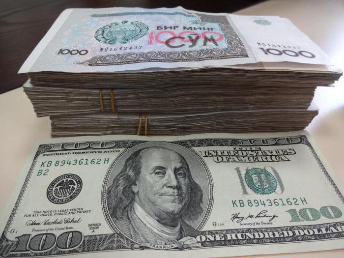 Dollaro di valuta Uzbekistan