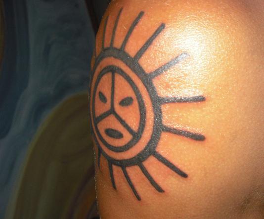 slunce tetování význam