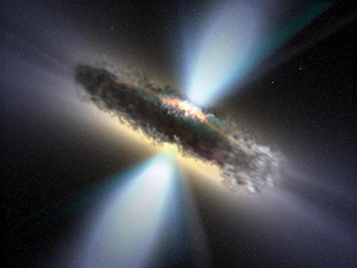 supermasivna črna luknja v središču galaksije