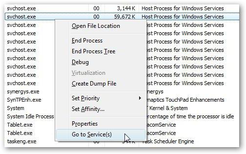 svchost exe netsvcs nalaga Windows 7 procesor, kako popraviti težavo