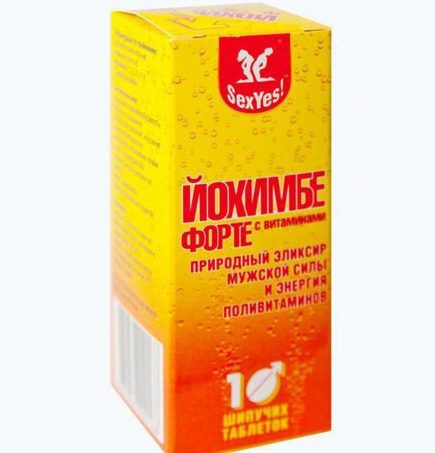 yohimbe forte z vitamini šumečih tablet
