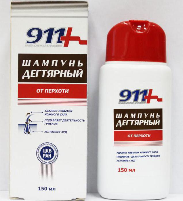911 sestava katrana šampona