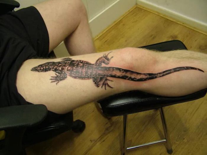 Шта значи тетоважа од гуштера