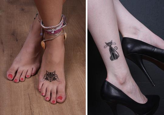 tetování kočičí fotografie