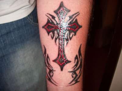 cross tetování