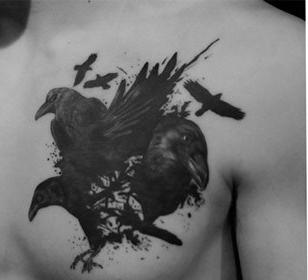 Tatuaggio corvo