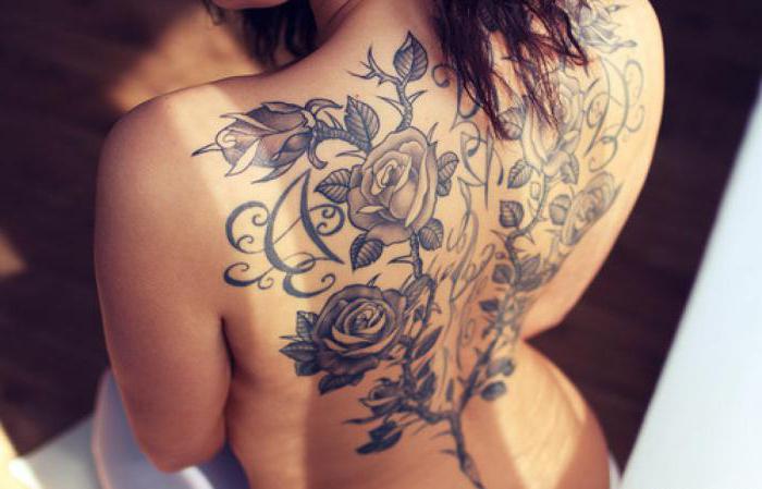 tatuaggio per ragazze sul retro
