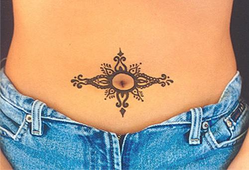 tatuaż z brzucha dla dziewczynek