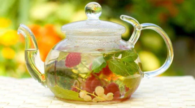 tè alle foglie di lampone