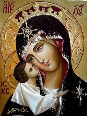 preghiera all'antica icona russa della Madre di Dio