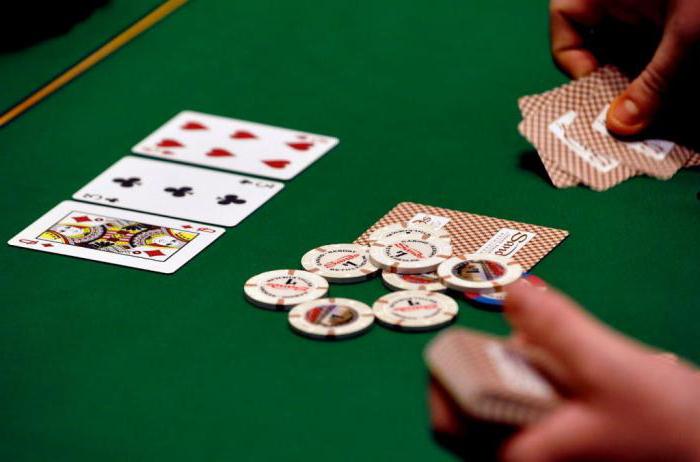 poker hands Texas Hold'em według stażu